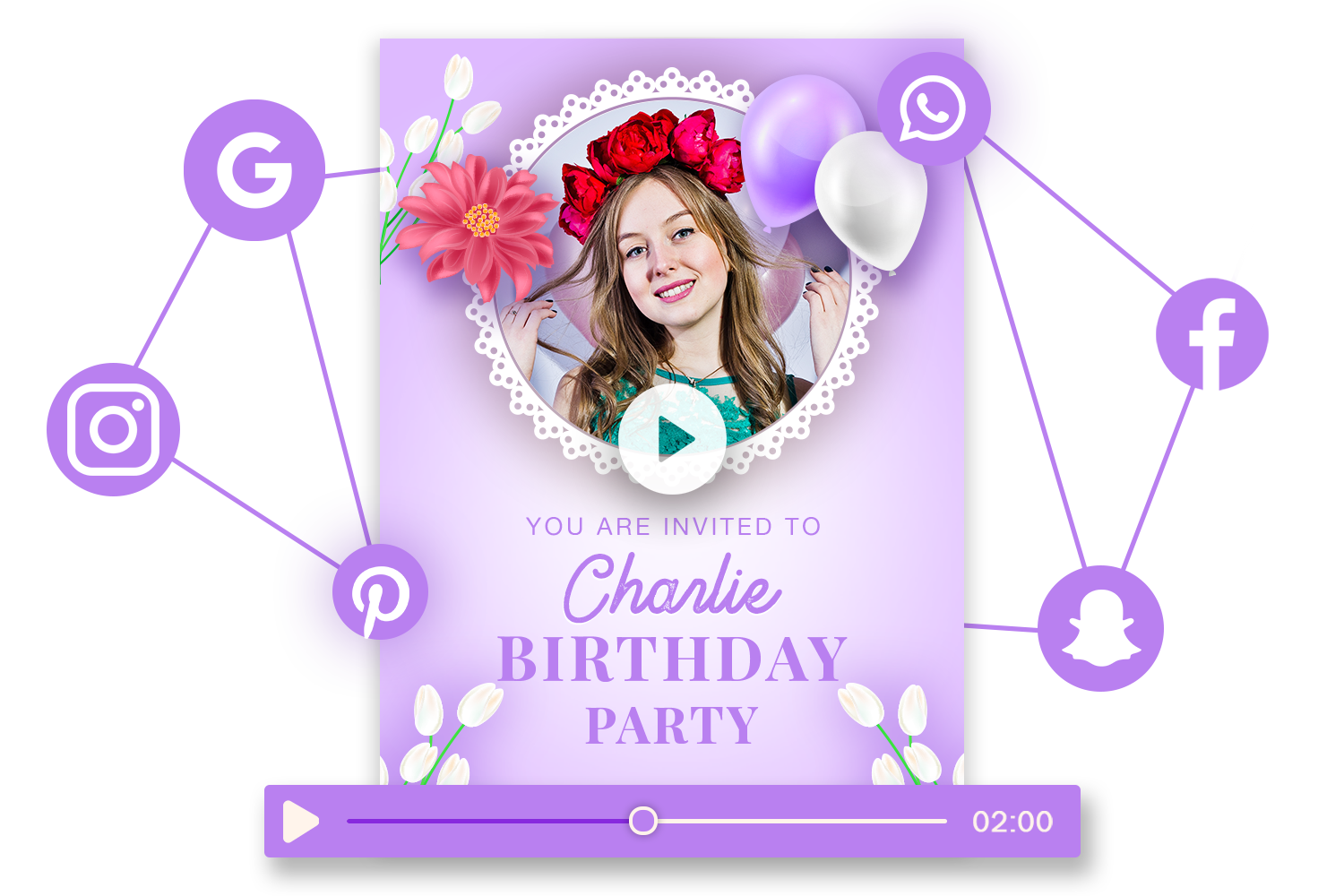 birthday video invitation