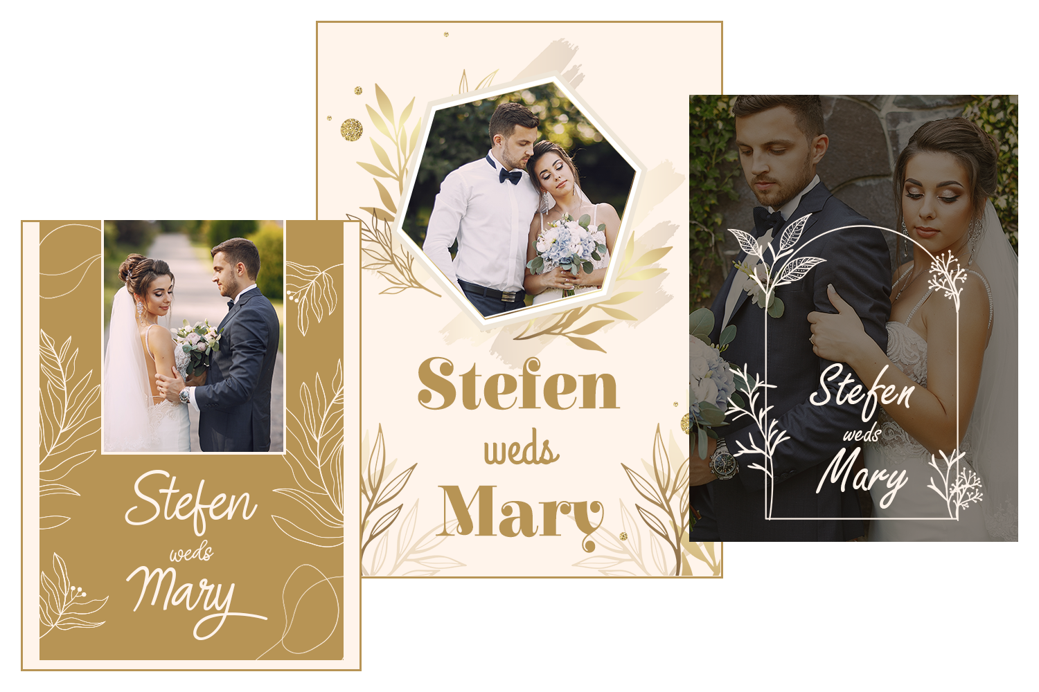 Wedding video invitation templates