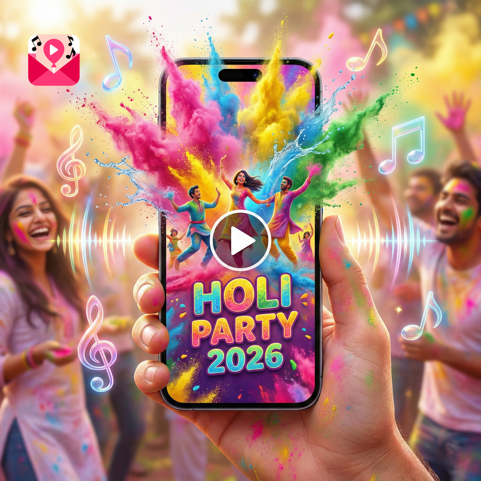 Holi Invitation with Song: 5 Best Designs (2026)